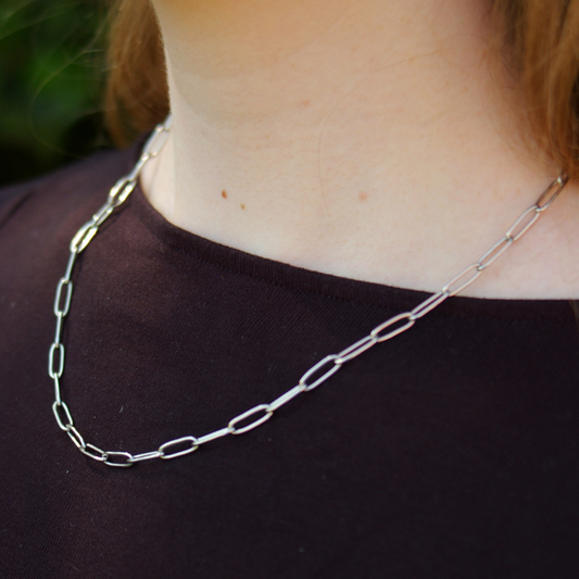 Let’s Link Necklace in Silver