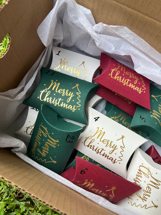 12 Day Advent Calendar in Gold