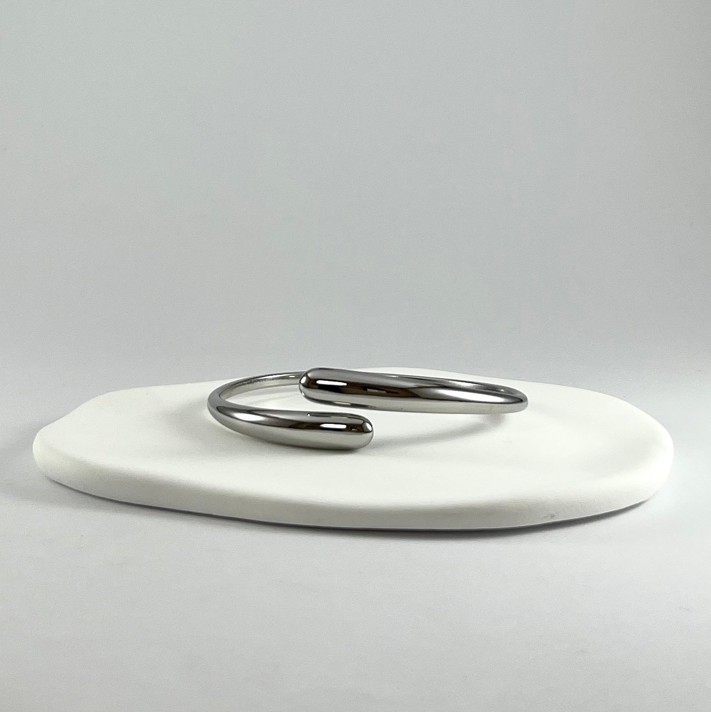 Muse Cuff Bangle in Silver