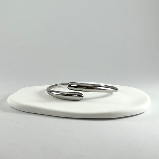 Muse Cuff Bangle in Silver
