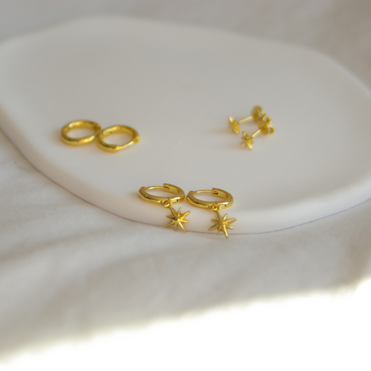 Nova Earring Set in Gold