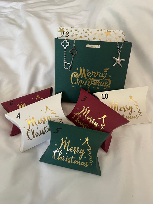 12 Day Advent Calendar in Silver