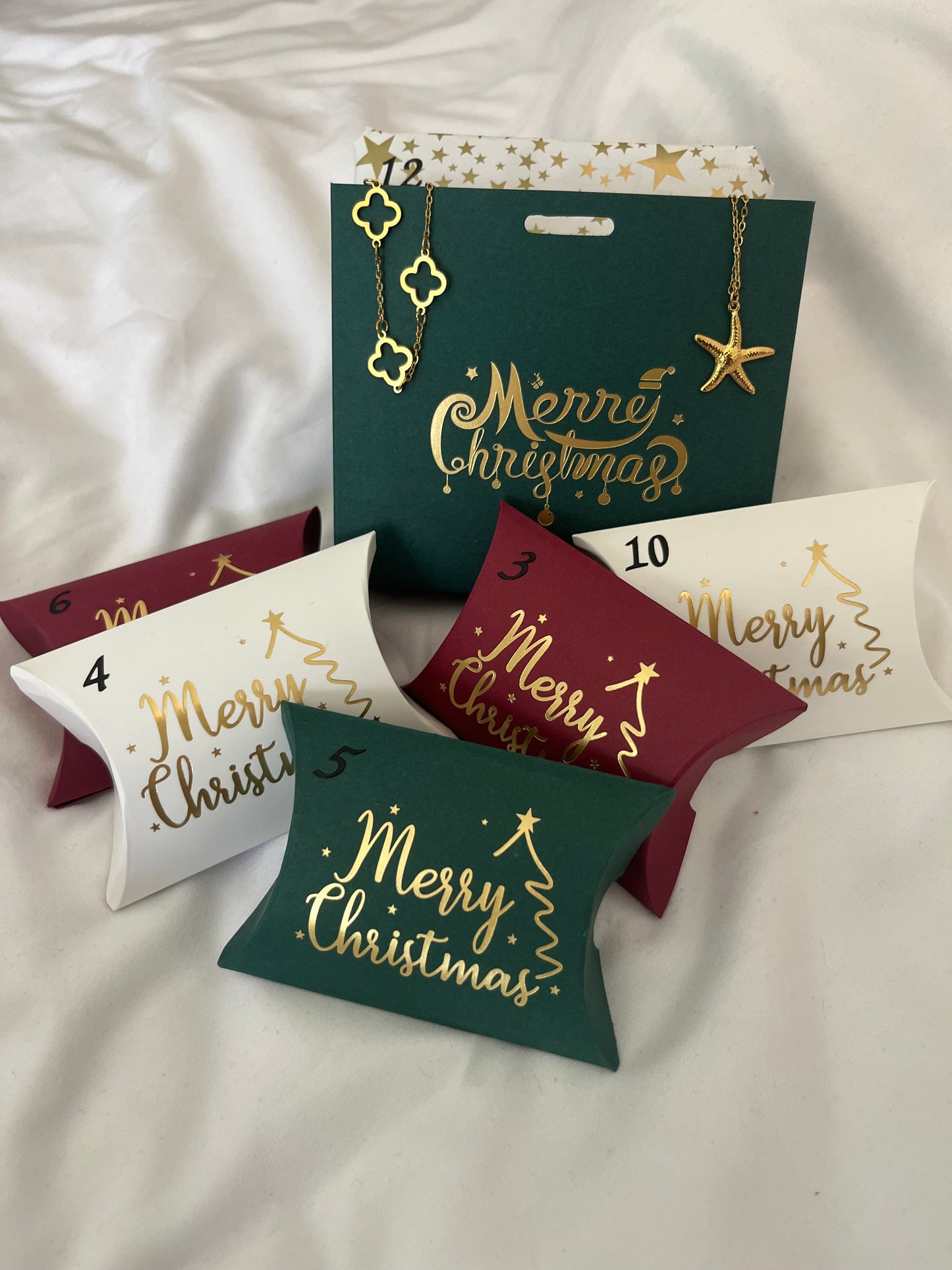 12 Day Advent Calendar in Gold